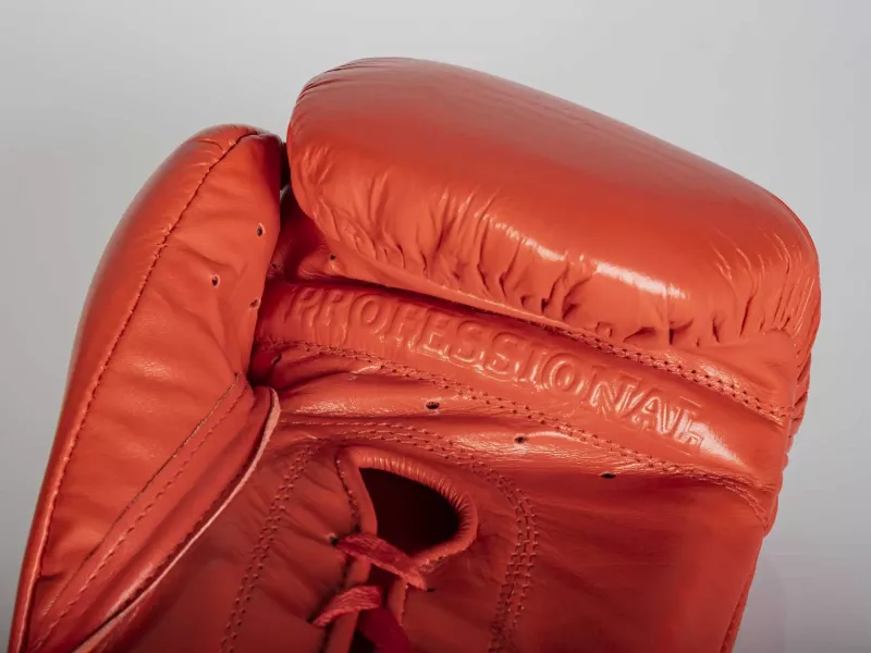 Paffen Sport Boxhandschuhe Pro Mexican Sparring mit Schnürung, Rot