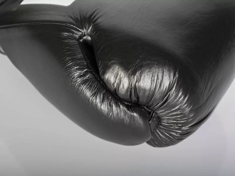 Paffen Sport Boxhandschuhe Pro Mexican Sparring mit Schnürung, Schwarz