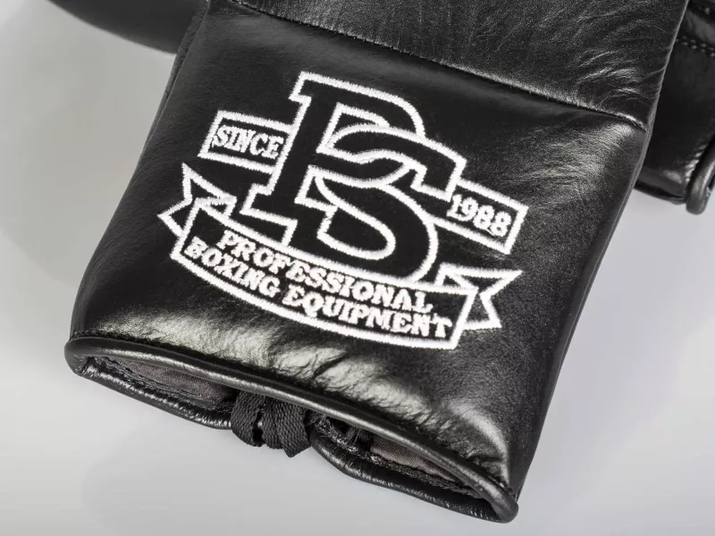 Paffen Sport Boxhandschuhe Pro Mexican Sparring mit Schnürung, Schwarz