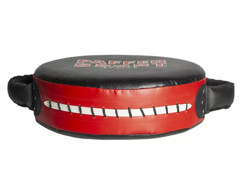 Paffen Sport Punch Shield Coach Hit Leder 40x12cm, Schwarz-Rot