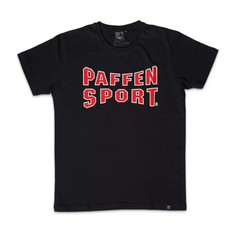 Paffen Sport T-Shirt Logo Basic, Schwarz-Rot