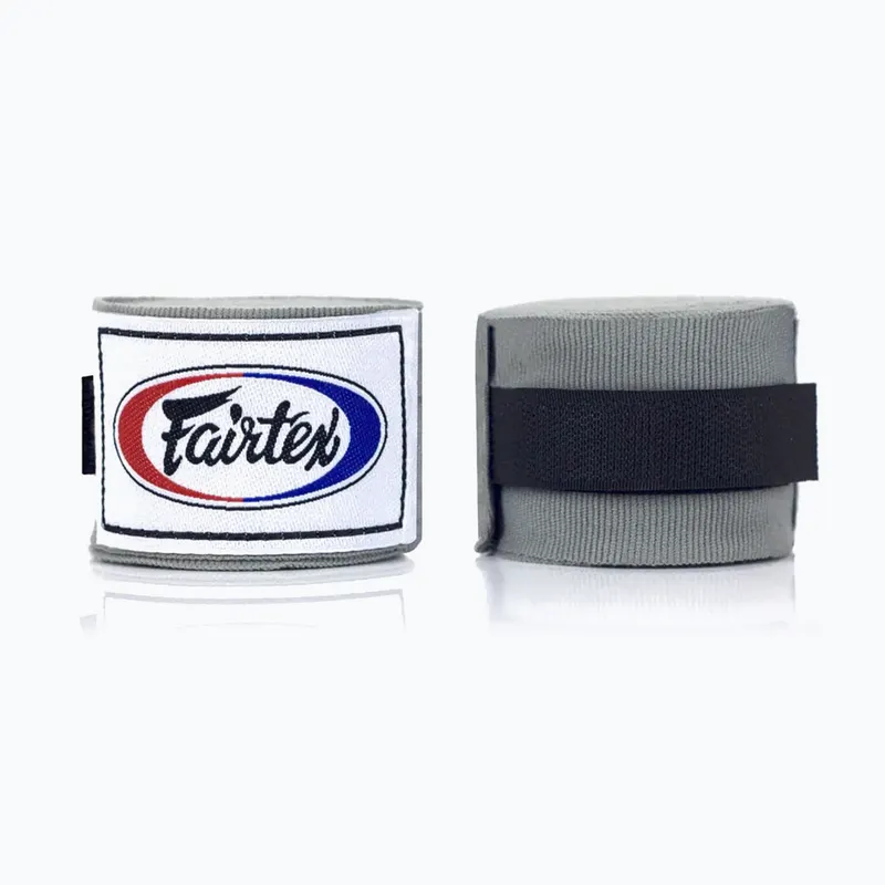 Fairtex Boxbandagen 4,5m Halbelastisch, Grau