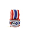 Fairtex Boxbandagen 4,5m Halbelastisch, Rot-Weiss-Blau