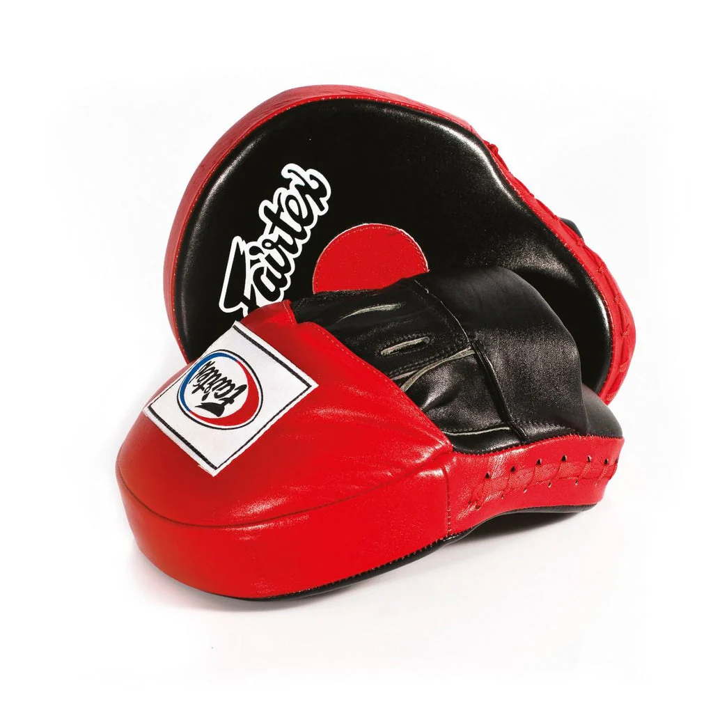 Fairtex Boxpratzen Ultimate Contoured FMV9, Rot-Weiß