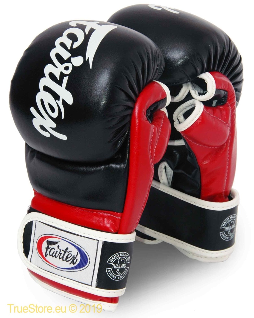 Fairtex MMA Handschuhe Super Sparring FGV18, Schwarz-Rot