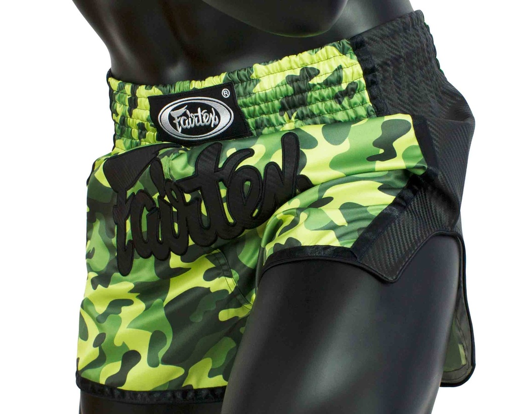 Fairtex Muay Thai Shorts BS1710, Camo-Grün