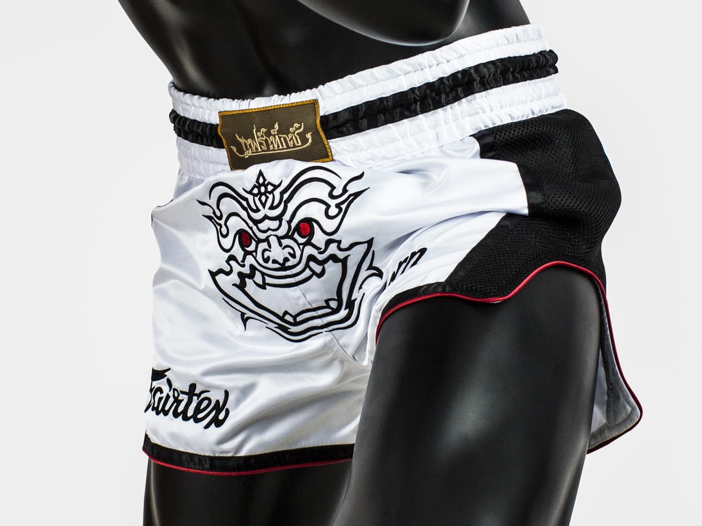 Fairtex Muay Thai Shorts BS1712 Varnon, Weiß