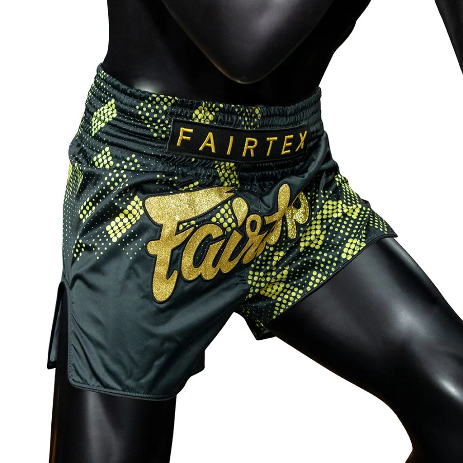 Fairtex Muay Thai Shorts BS1931, Schwarz-Gold