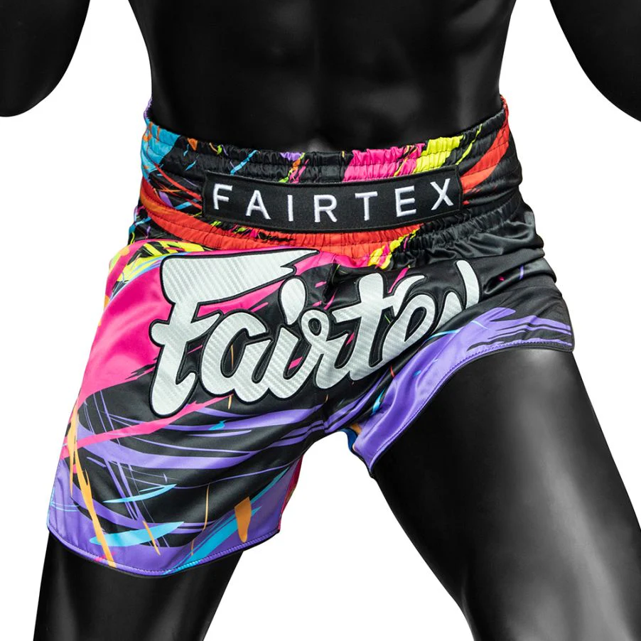 Fairtex Muay Thai Shorts BS1933 World Music, Schwarz