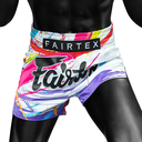Fairtex Muay Thai Shorts BS1933 World Music, Weiß