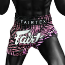 Fairtex Muay Thai Shorts BS1943 Forbidden Forest, Schwarz-Violett