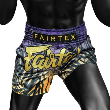 Fairtex Muay Thai Shorts BS1941 Short Dawn, Blau-Gelb