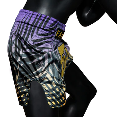 Fairtex Muay Thai Shorts BS1941 Short Dawn, Blau-Gelb