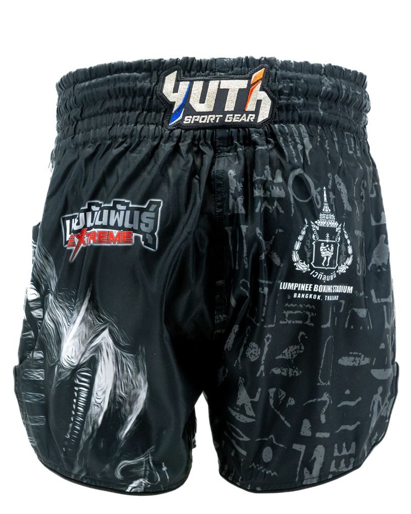 Fairtex Muay Thai Shorts Dark Knight, Schwarz