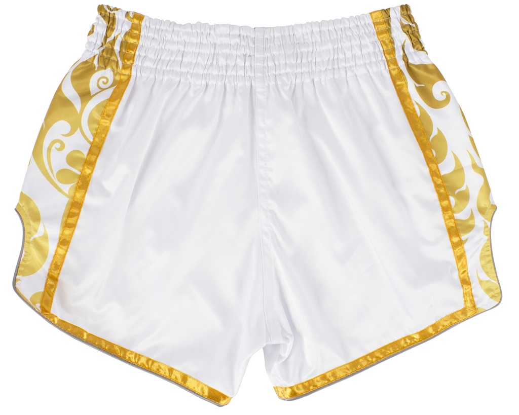 Fairtex Muay Thai Shorts Glory BSG2, Weiß-Gold
