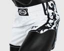 Fairtex Muay Thai Shorts Glory BSG3, Weiß-Schwarz