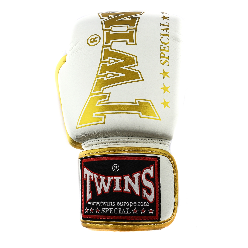 Twins Boxhandschuhe BGVL-8, Weiß-Gold