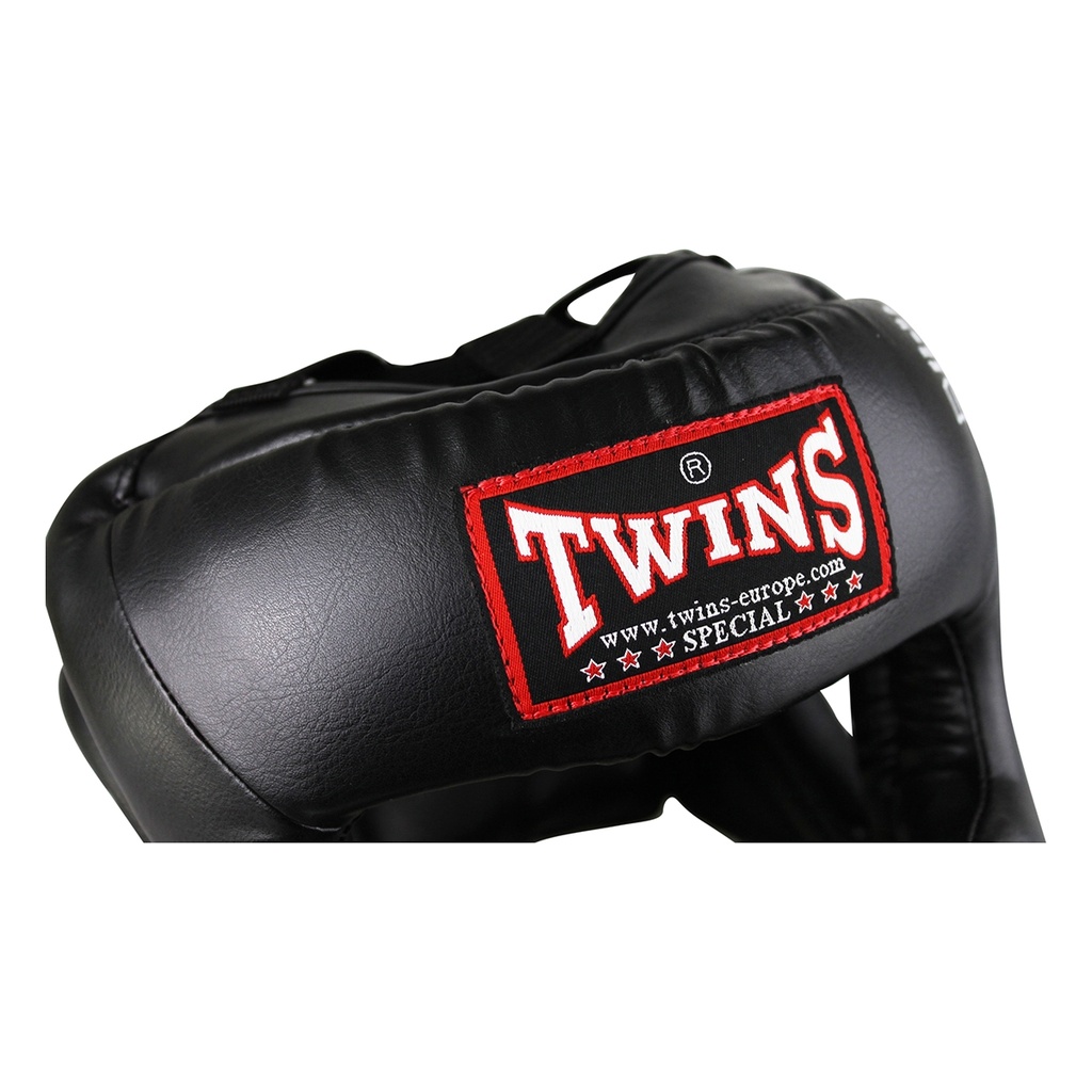 Twins Kopfschutz HGL-3 Leder, Schwarz