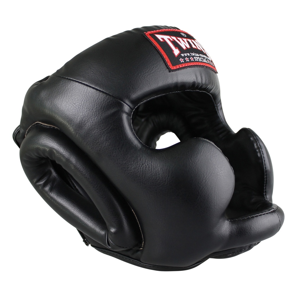 Twins Kopfschutz HGL-3 Leder, Schwarz