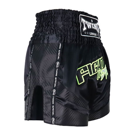 Twins Muay Thai Shorts Fight Or Die, Schwarz