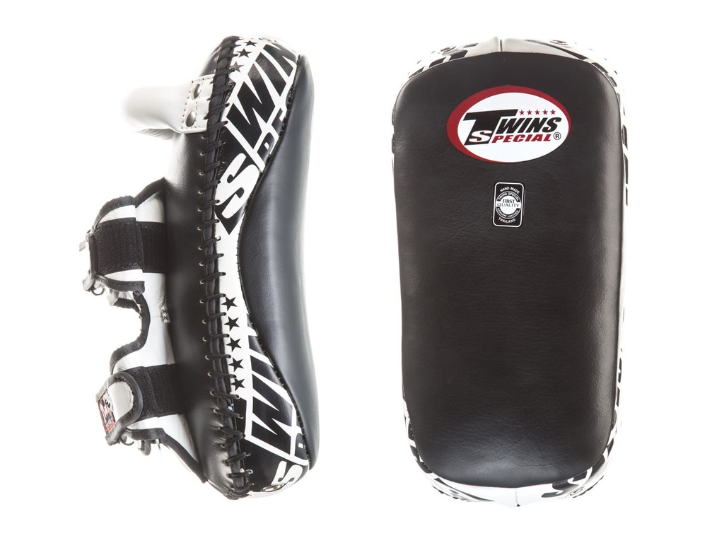 Twins Thai Pads Curved KPL-12, Schwarz-Weiss