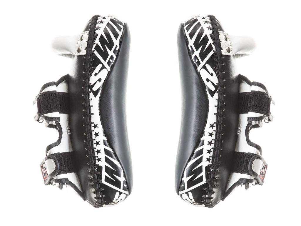 Twins Thai Pads Curved KPL-12, Schwarz-Weiss