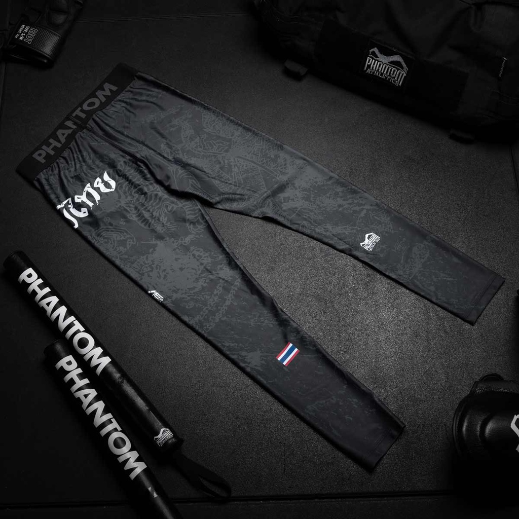 Phantom Compression Pants Muay Thai, Schwarz