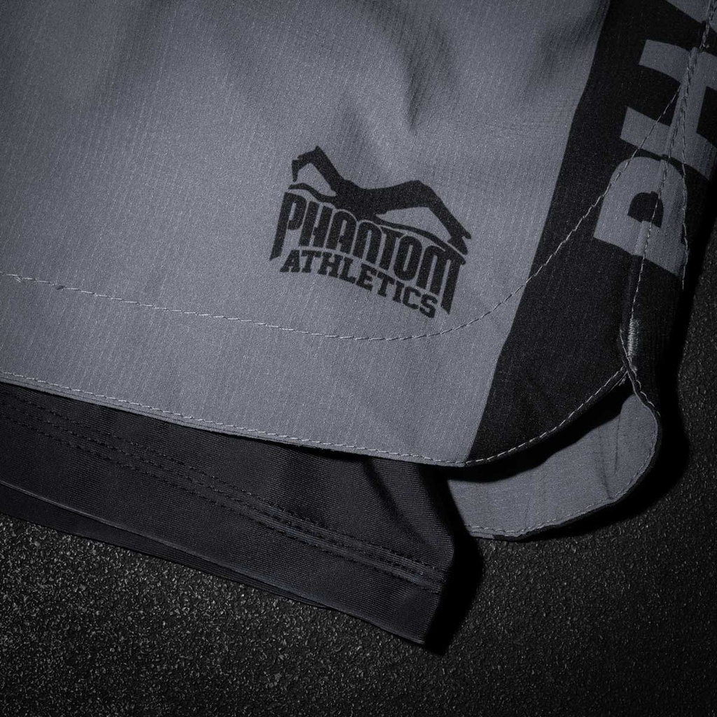 Phantom Fight Shorts Fusion 2in1, Grau