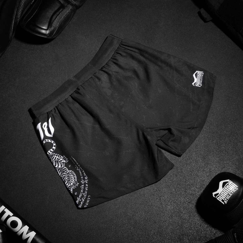 Phantom Fight Shorts Fusion Muay Thai, Schwarz