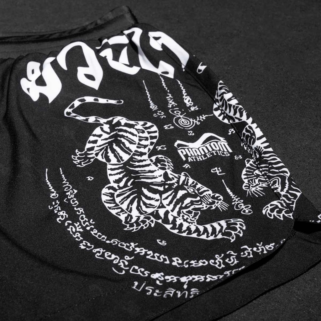 Phantom Fight Shorts Fusion Muay Thai, Schwarz