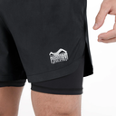 Phantom Fight Shorts Laser-X 2in1, Schwarz