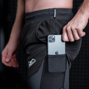 Phantom Fight Shorts Laser-X 2in1, Schwarz