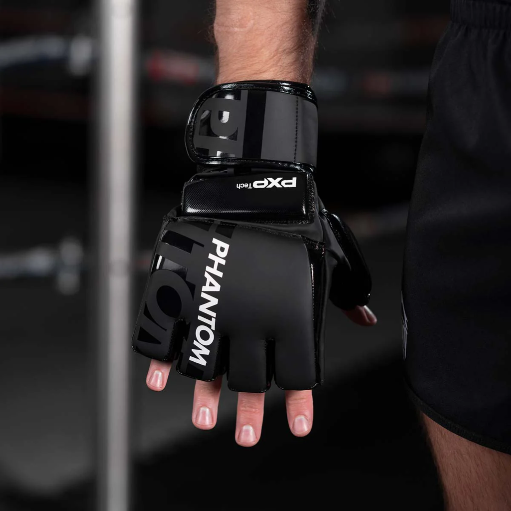 Phantom MMA Handschuhe Apex Hybrid, Schwarz