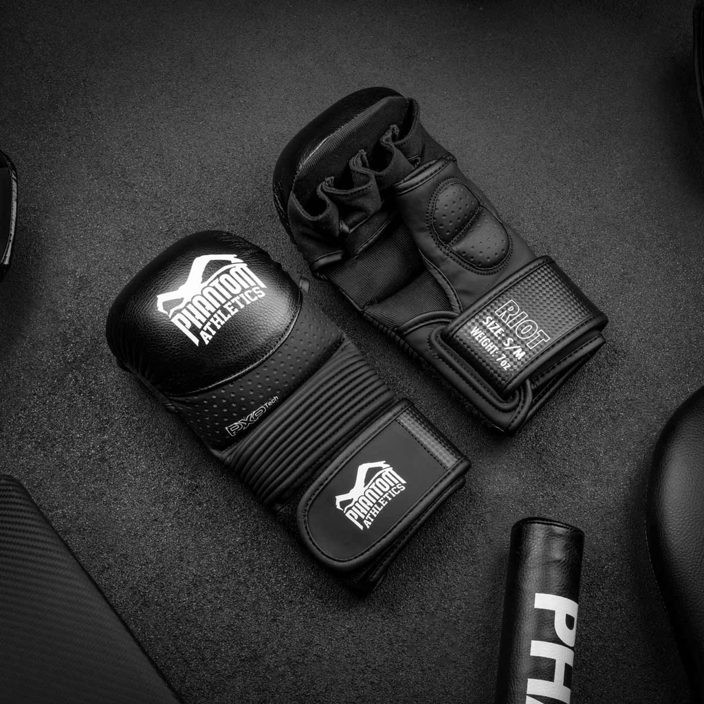 Phantom MMA Handschuhe Sparring Riot Pro, Schwarz