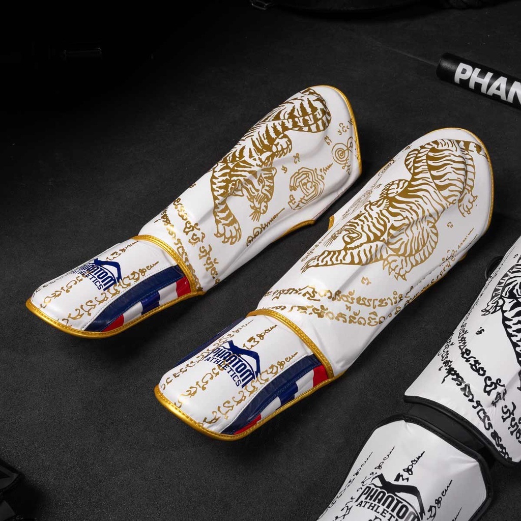 Phantom Schienbeinschoner Muay Thai LE, Weiß