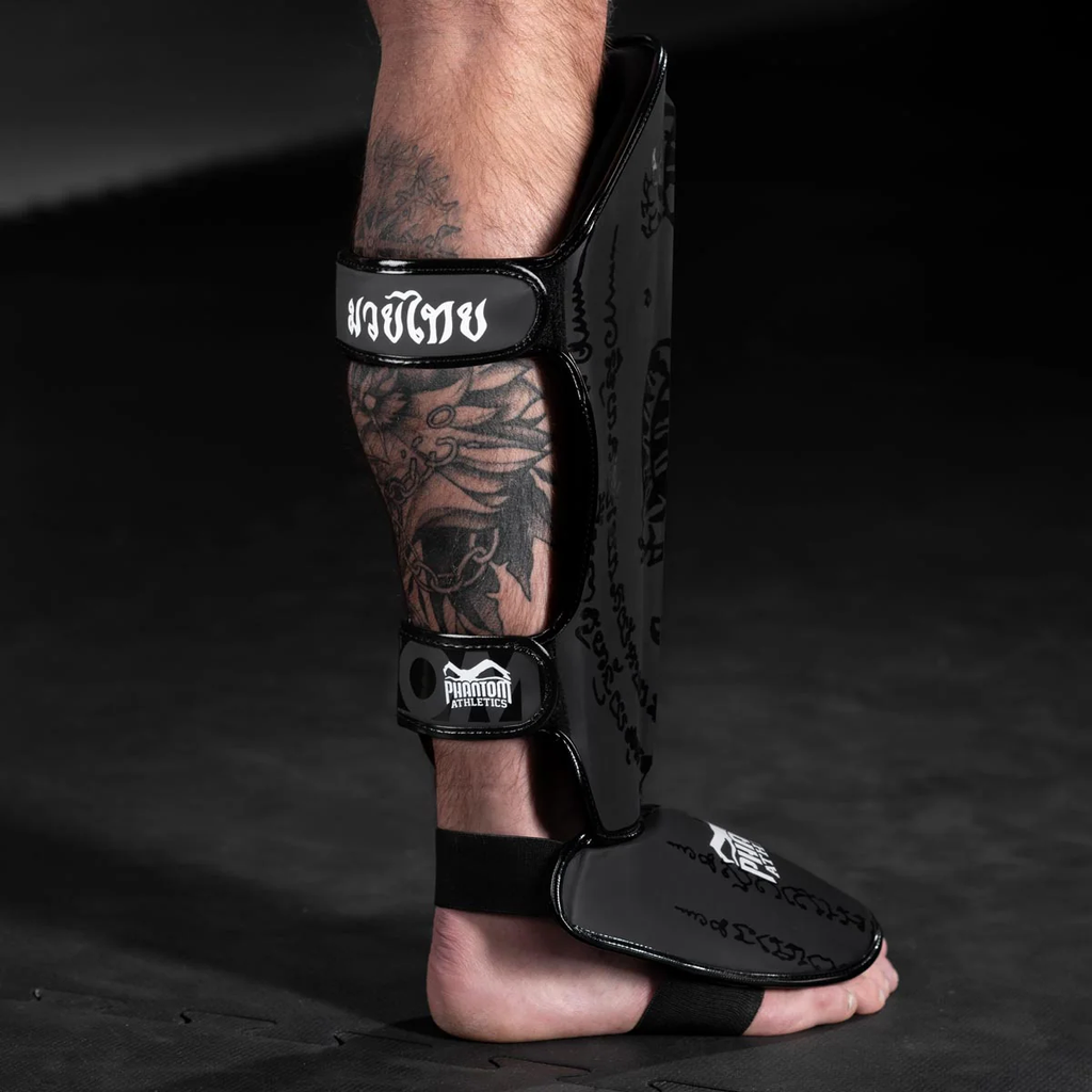 Phantom Schienbeinschoner Muay Thai, Schwarz