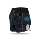 Booster Muay Thai Shorts Slugger Wave, Schwarz-Blau