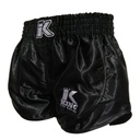 King Pro Boxing Muay Thai Shorts Retro Hybrid 1, Schwarz