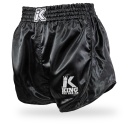 King Pro Boxing Muay Thai Shorts Retro Hybrid 1, Schwarz