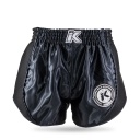 King Pro Boxing Muay Thai Shorts Retro Mesh 1, Schwarz