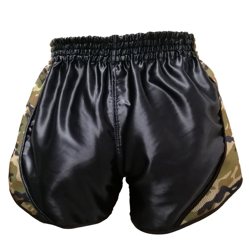 King Pro Boxing Muay Thai Shorts Retro Mesh 3, Camogrün