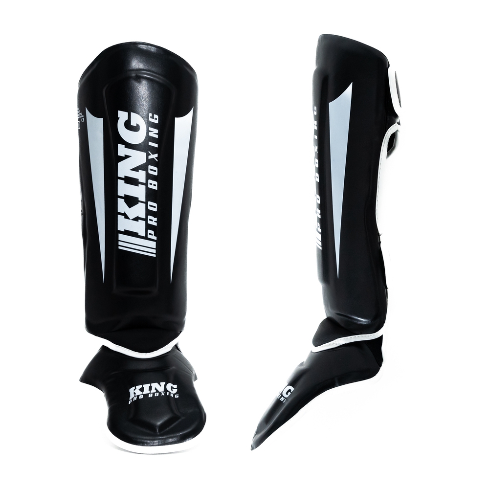 King Pro Boxing Schienbeinschoner Revo, Schwarz-Weiß