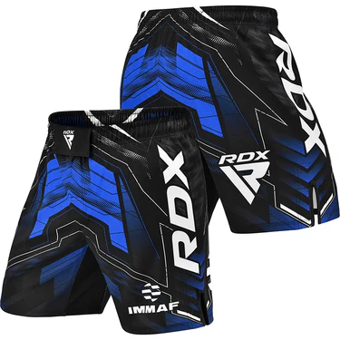 RDX Fight Shorts IMMAF, Schwarz-Blau