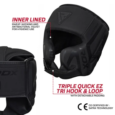 RDX Kopfschutz T15, Schwarz