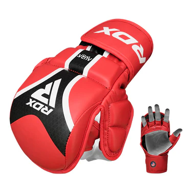 RDX MMA Handschuhe Sparring Aura Plus T17, Rot
