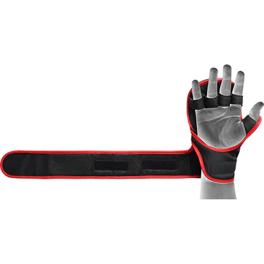 RDX MMA Handschuhe Sparring F6 Kara, Schwarz-Rot