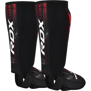 RDX Schienbeinschoner IMMAF, Schwarz-Rot