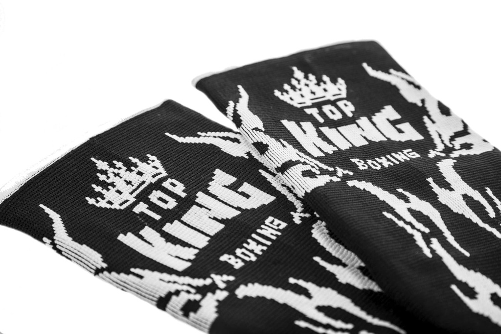 Top King Fußbandagen Tribal, Schwarz