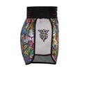 Top King Muay Thai Shorts TKTBS-224-WH, Weiß-Mehrfarbig