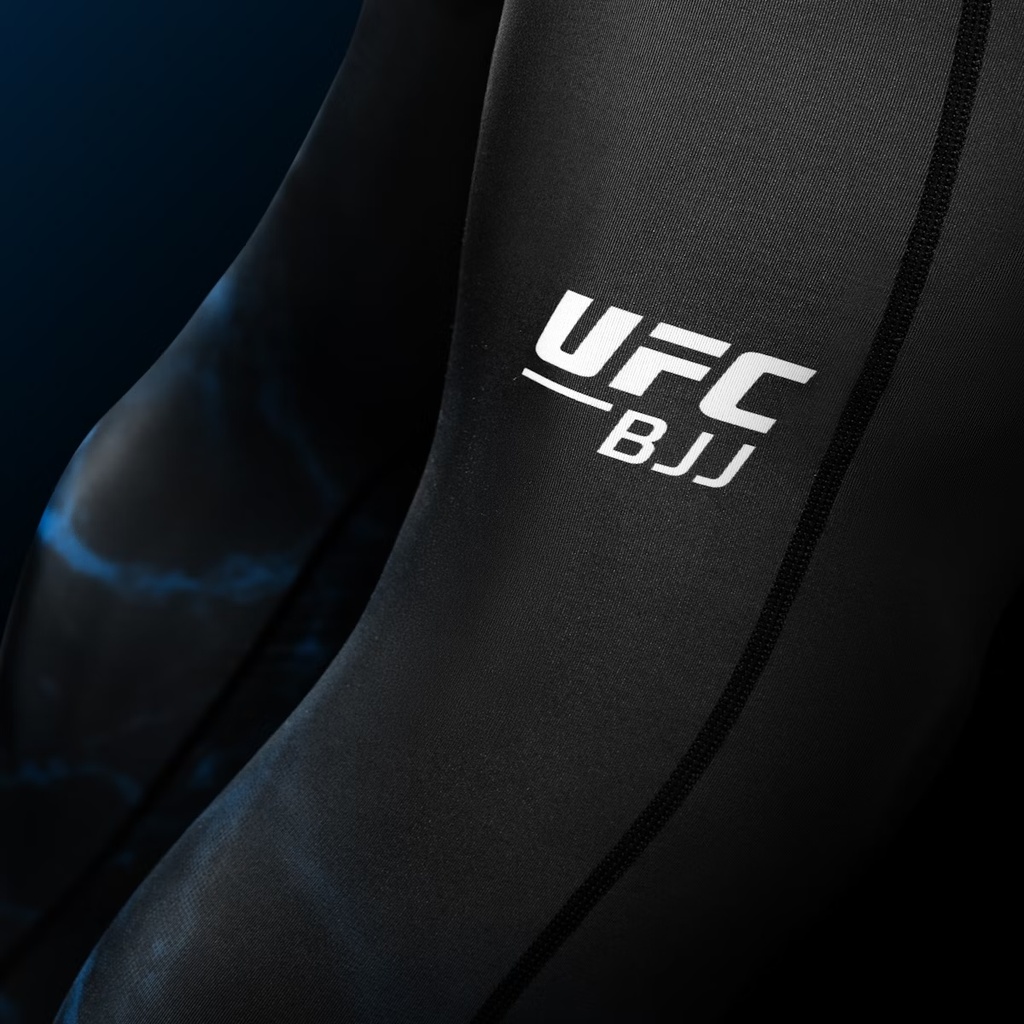 Hayabusa UFC Compression Pants, Schwarz-Blau 3